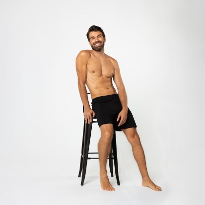 Kit 2 Bermudas Básicas / Preta e Mescla