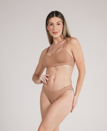 Calcinha Fio Dental Embutida Chocolate