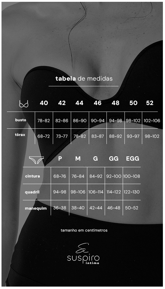 Tabela de medidas